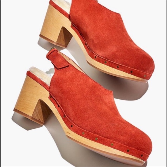 the marlo slingback clog in shearling-lined nubuck - Picture 2 of 4